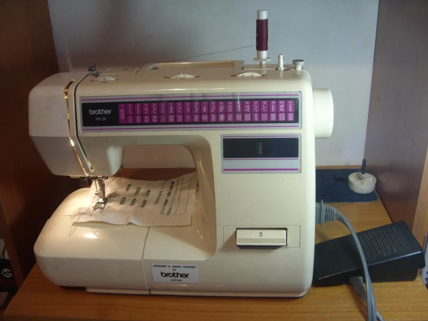 Инструкция швейная машина brother xr 36